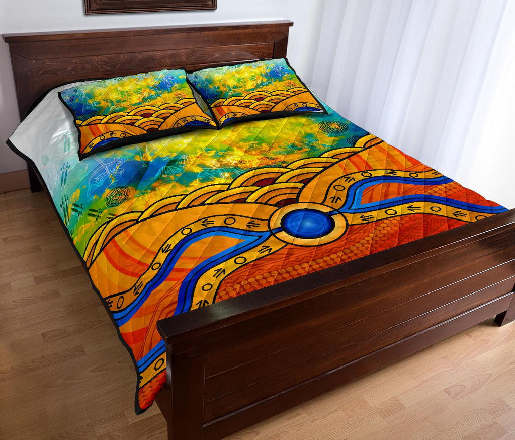 aboriginal-quilt-bed-set-australia-kangaroo-sky