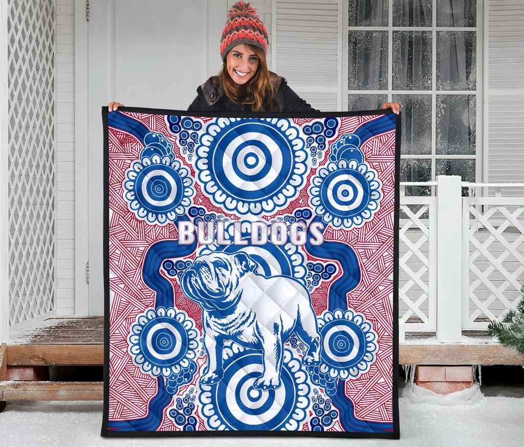 western-premium-quilt-bulldogs-simple-indigenous