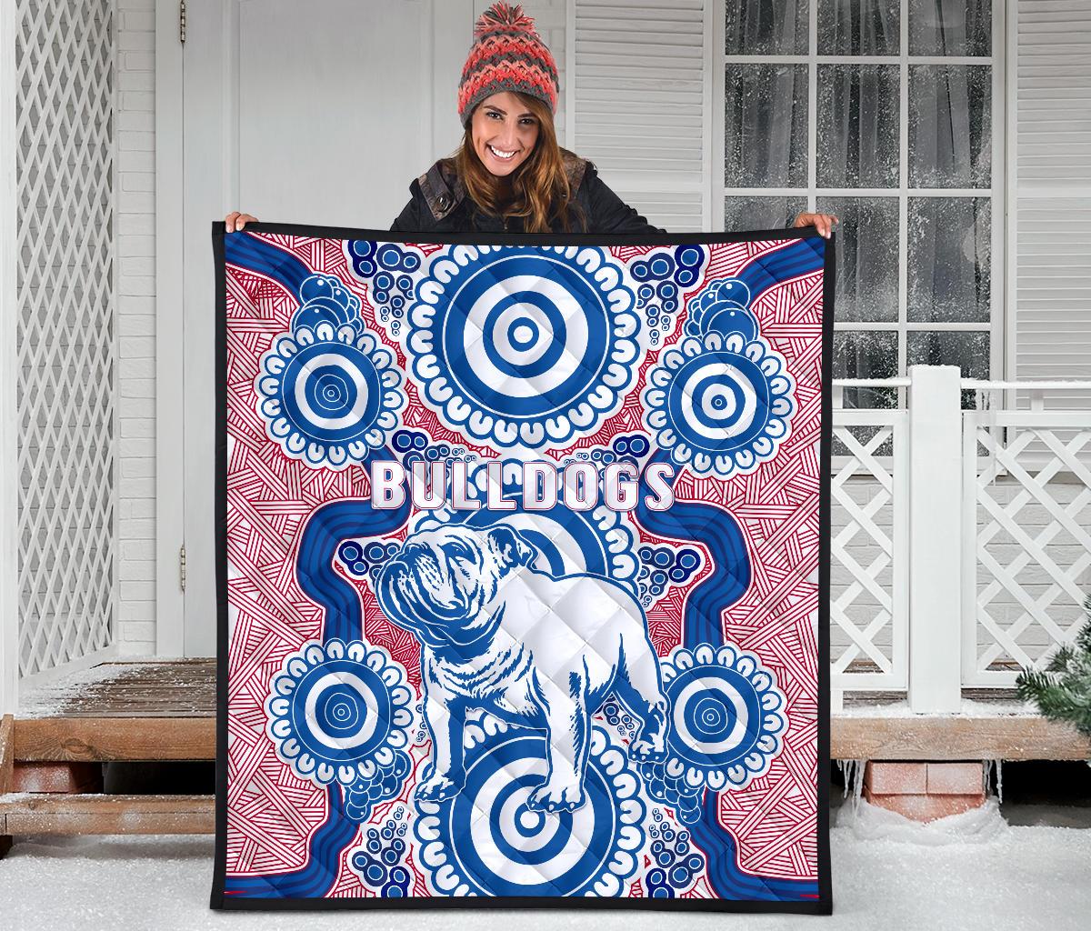 western-premium-quilt-bulldogs-simple-indigenous