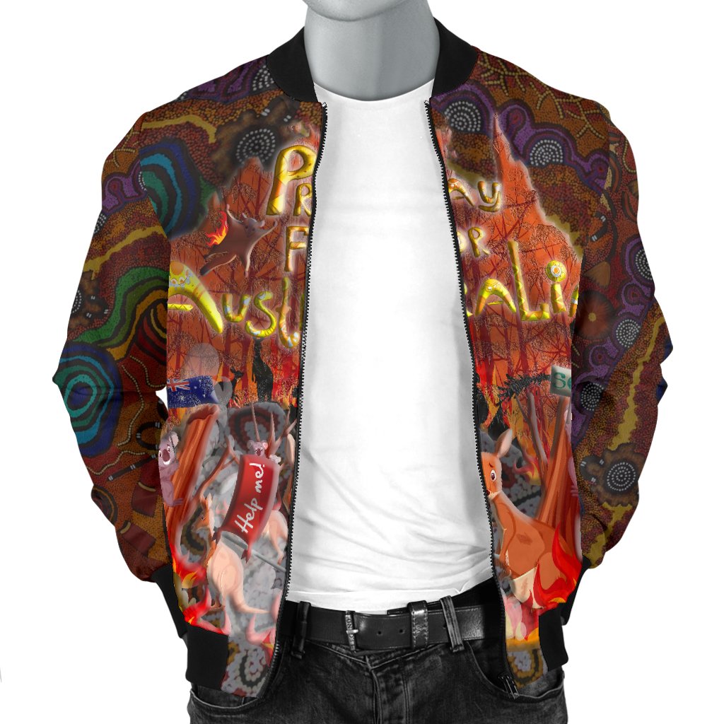 pray-for-australia-mens-bomber-jacket-aboriginal-pattern-love-australia