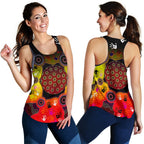 Aboriginal Racerback Tank, Indigenous Circle Dot Painting Hand Art - Vibe Hoodie