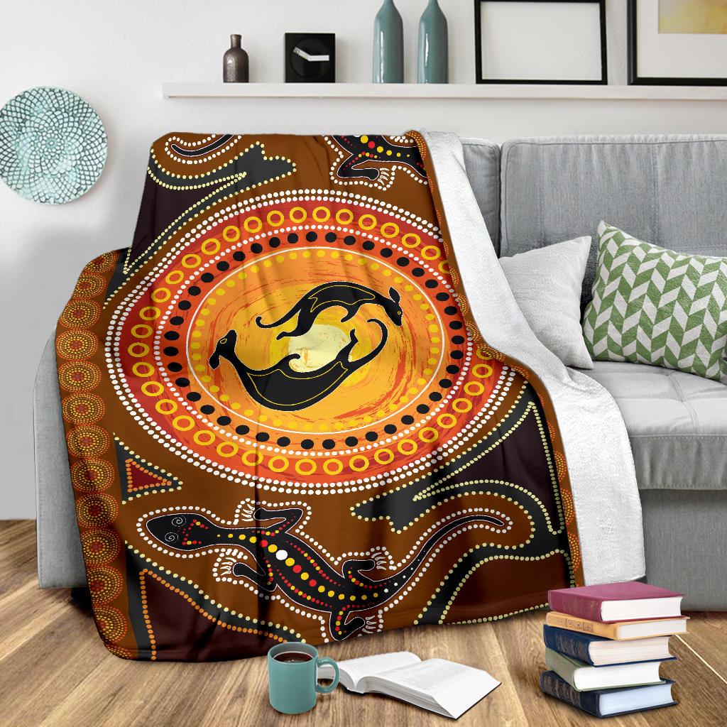 premium-blanket-lizard-kangaroo-dot-pattern