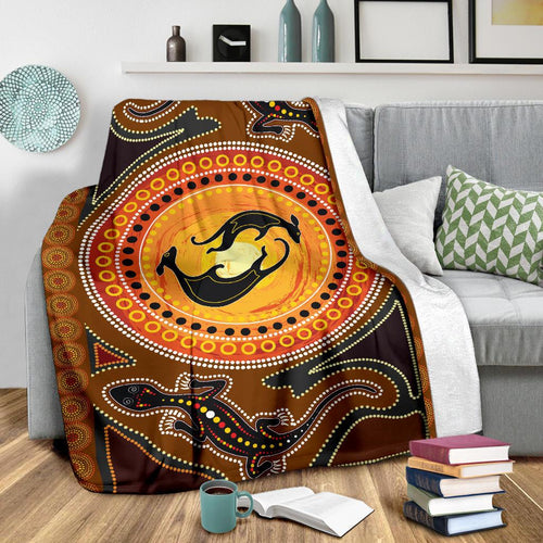 premium-blanket-lizard-kangaroo-dot-pattern