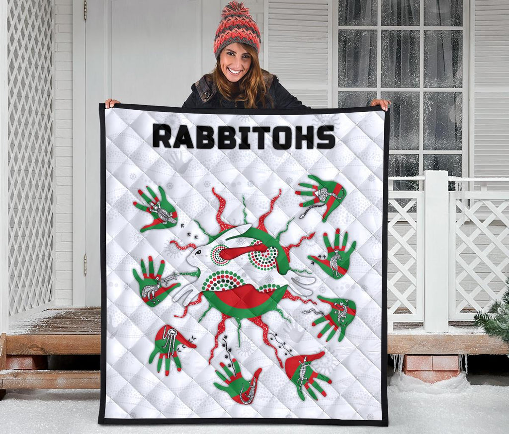 rabbitohs-indigenous-premium-quilt-animals-aboriginal