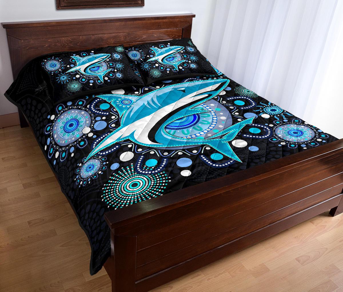 cronulla-quilt-bed-set-sharks-indigenous