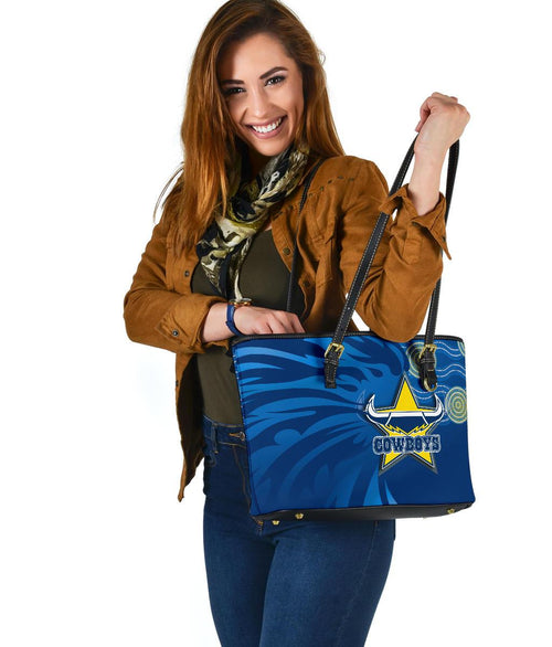 cowboys-fire-small-leather-tote-north-queensland