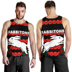 south-sydney-rabbitohs-mens-tank-top-anzac-day-poppy-flower-vibes