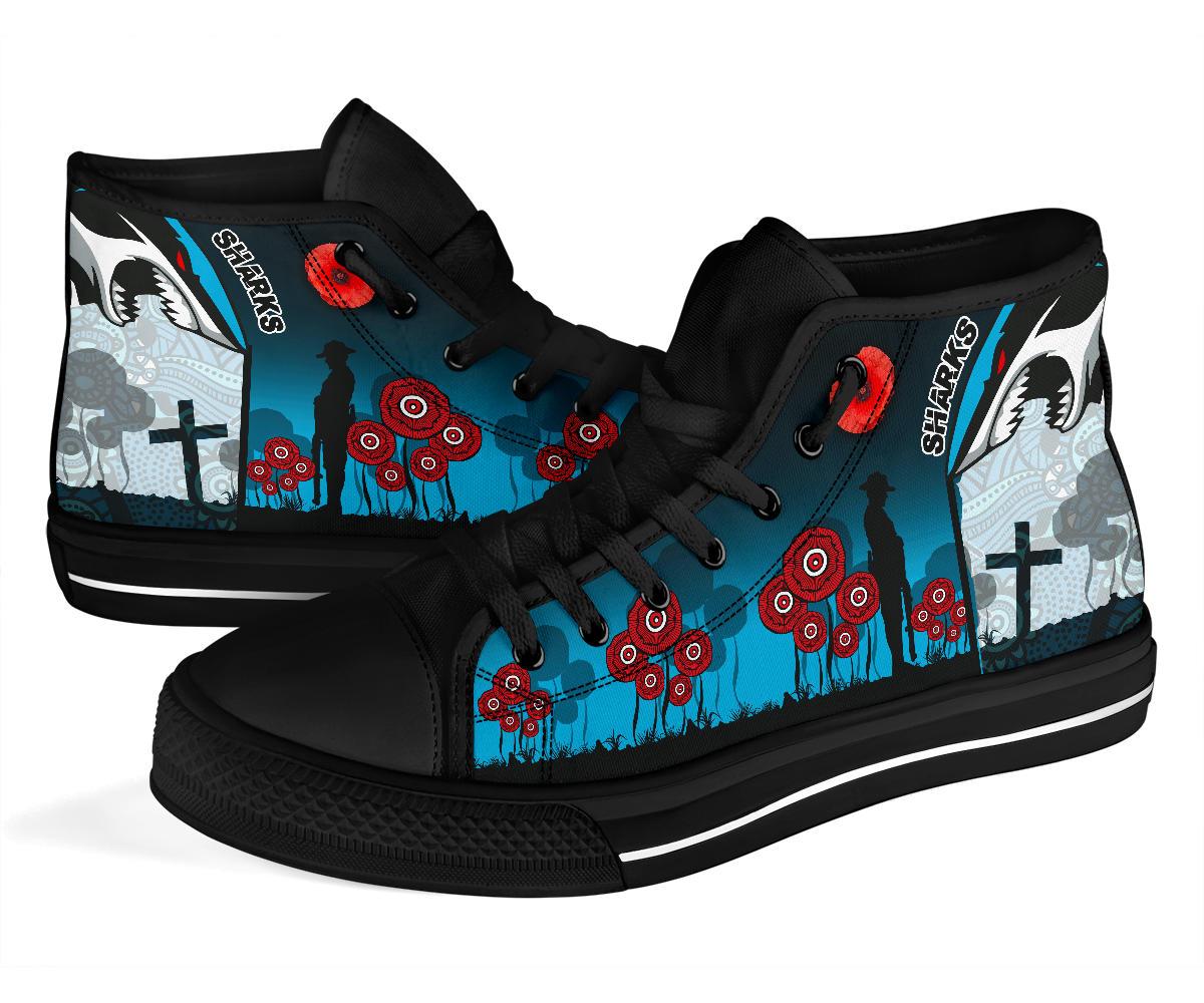 sharks-high-top-shoe-cronulla-anzac-day