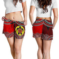 Aboriginal Shorts, Indigenous Turtle Patterns Circle Dot Painting Women - Vibe Hoodie