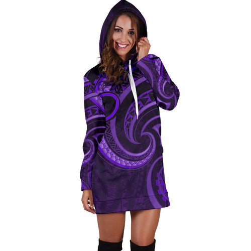 new-zealand-maori-mangopare-women-hoodie-dress-polynesian-purple