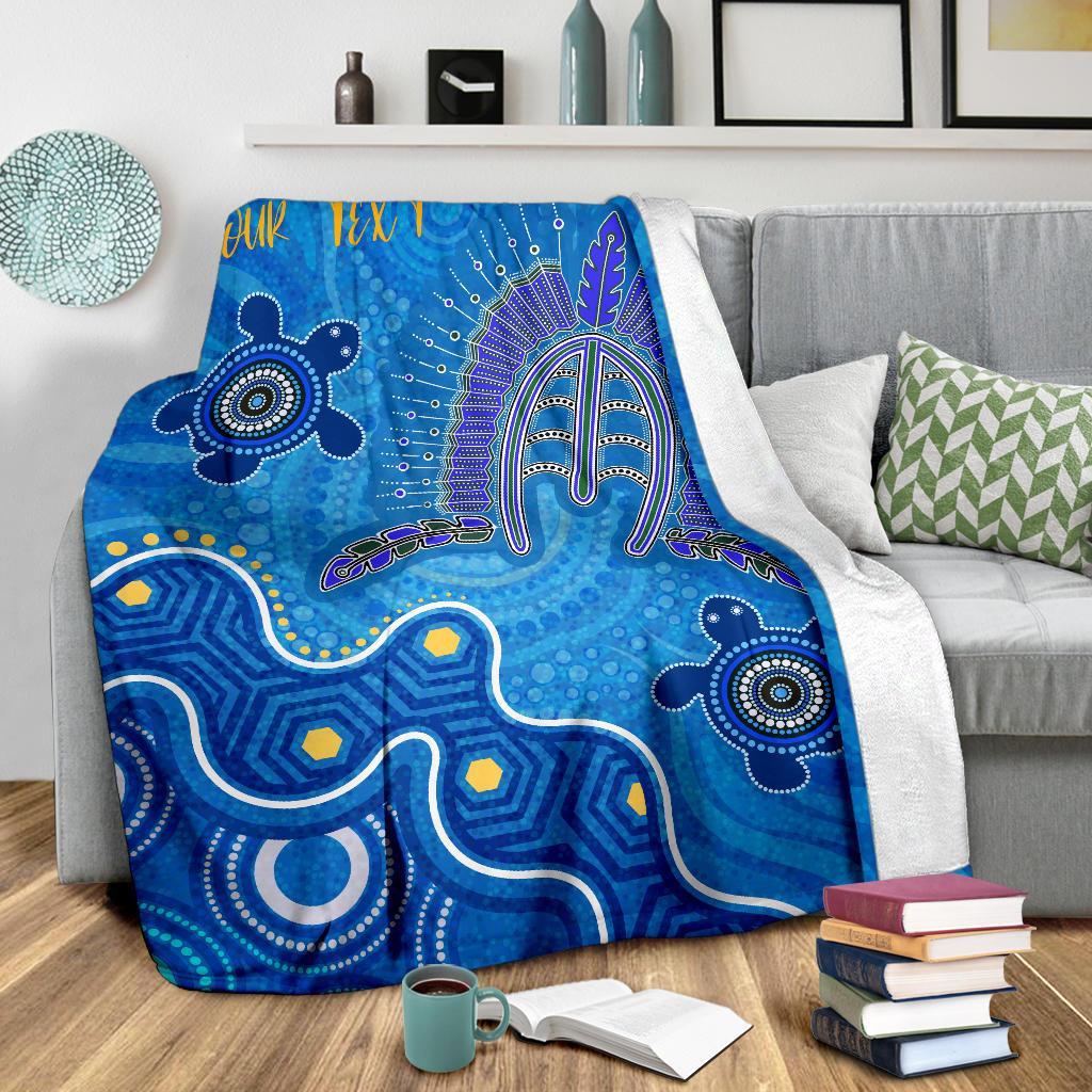 torres-strait-personalised-premium-blanket-dhari-and-turtle