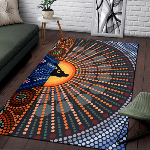 area-rug-didgeridoo-australia-rug-aboriginal-dot-painting