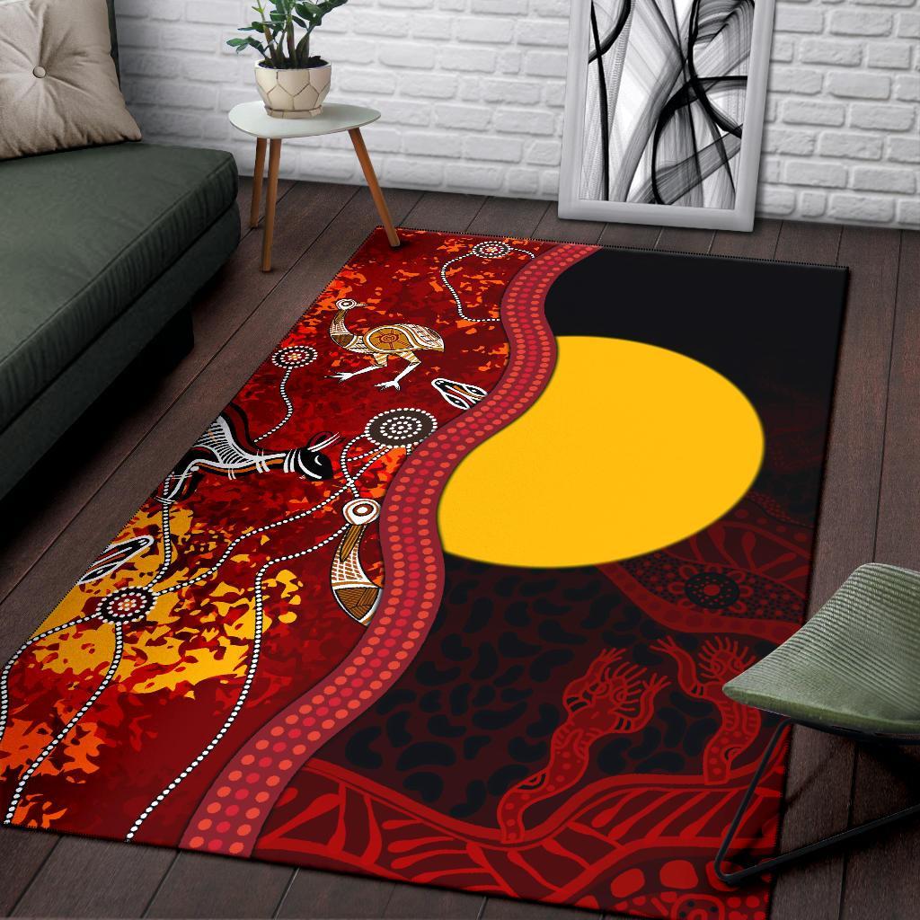 aboriginal-area-rug-red-indigenous-flag