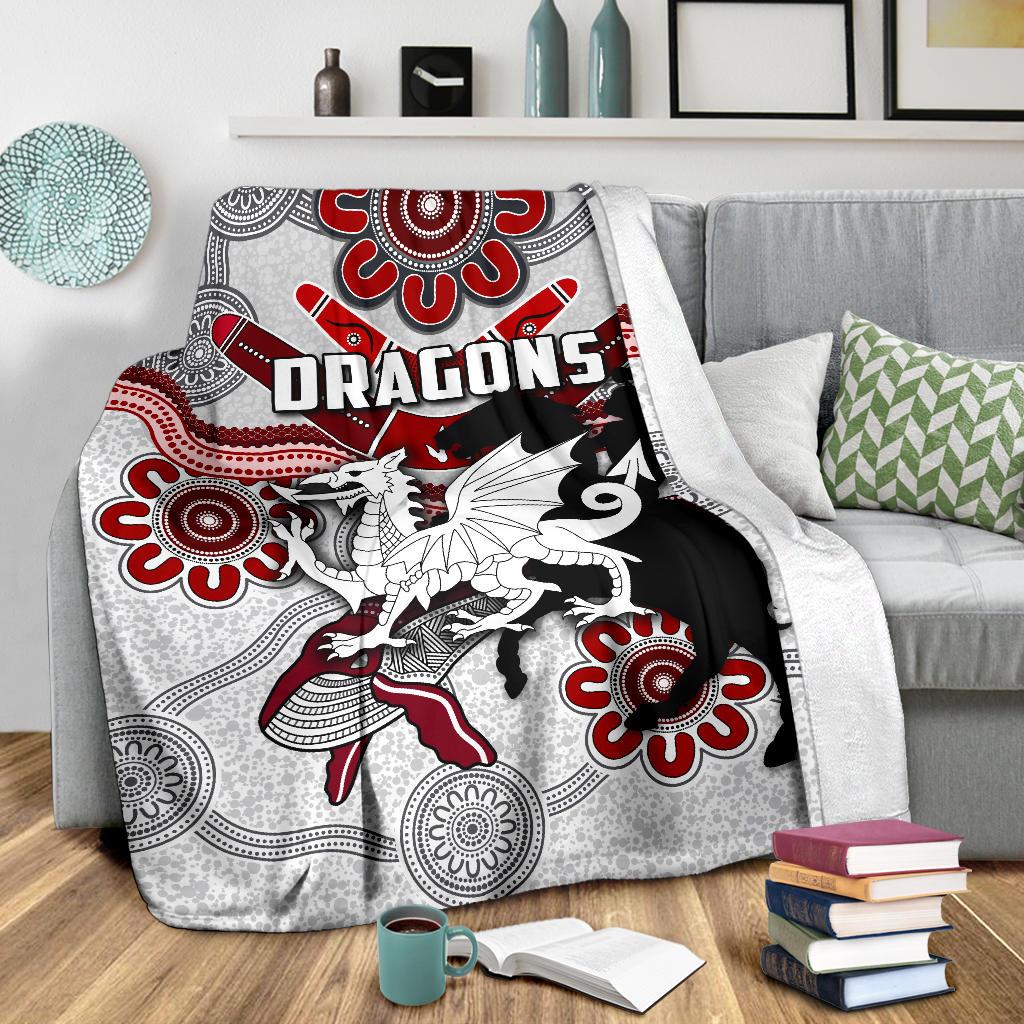 dragons-premium-blanket-st-george-indigenous-white
