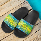 aboriginal-slide-sandals-aboriginal-patterns-ver03-black
