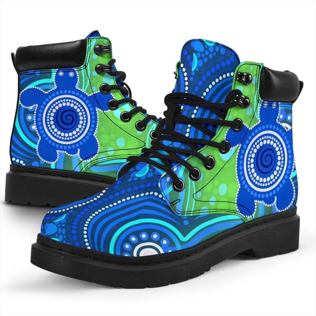 1staustrali-aboriginal-all-season-boots-aboriginal-turtle-family