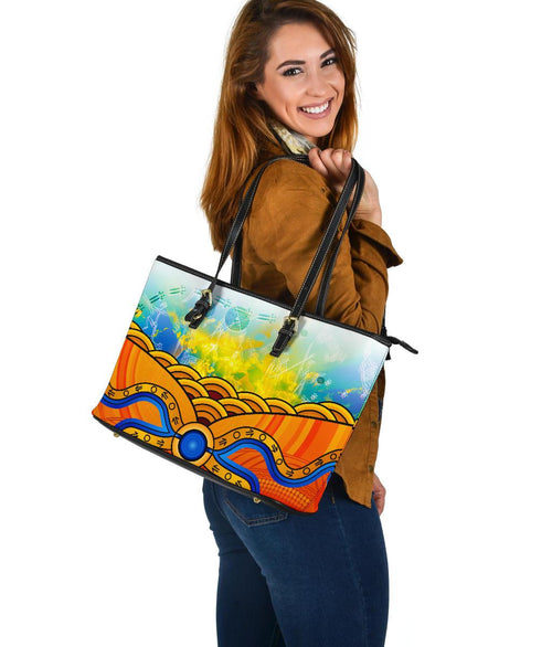 aboriginal-leather-tote-bag-australia-kangaroo-sky