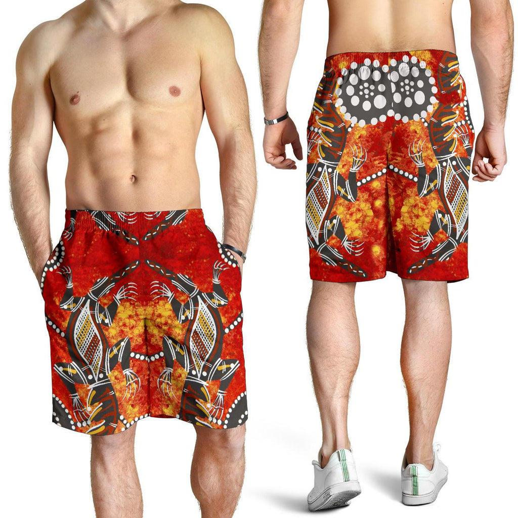 1staustrailia-crocodile-shorts-dot-painting-men