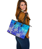 aboriginal-leather-tote-bag-sea-turtle-with-indigenous-patterns-blue