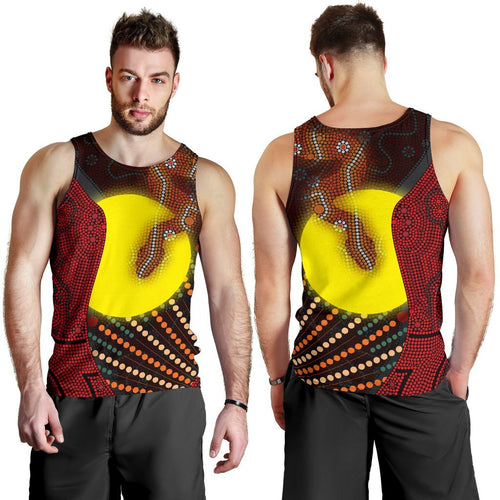 aboriginal-mens-tank-top-indigenous-snake-sun-dot-painting