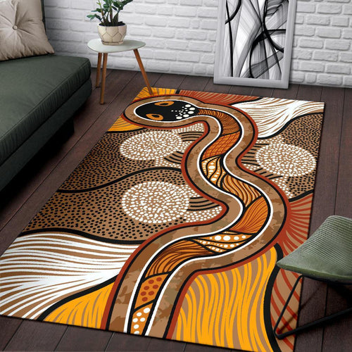 aboriginal-area-rug-indigenous-snake-vintage-stye