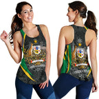 Aboriginal Racerback Tank, AustralianCoat of Arms - Aussie Spirit (Green) - Vibe Hoodie