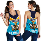 Gold Coast Women Racerback Tan Titans Gladiator Anzac Vibes - Vibe Hoodie