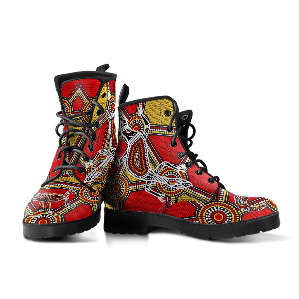 aboriginal-leather-boots-kangaroo-dot-painting-patterns