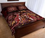 aboriginal-quilt-bed-set-kangaroo-family-with-hand-art