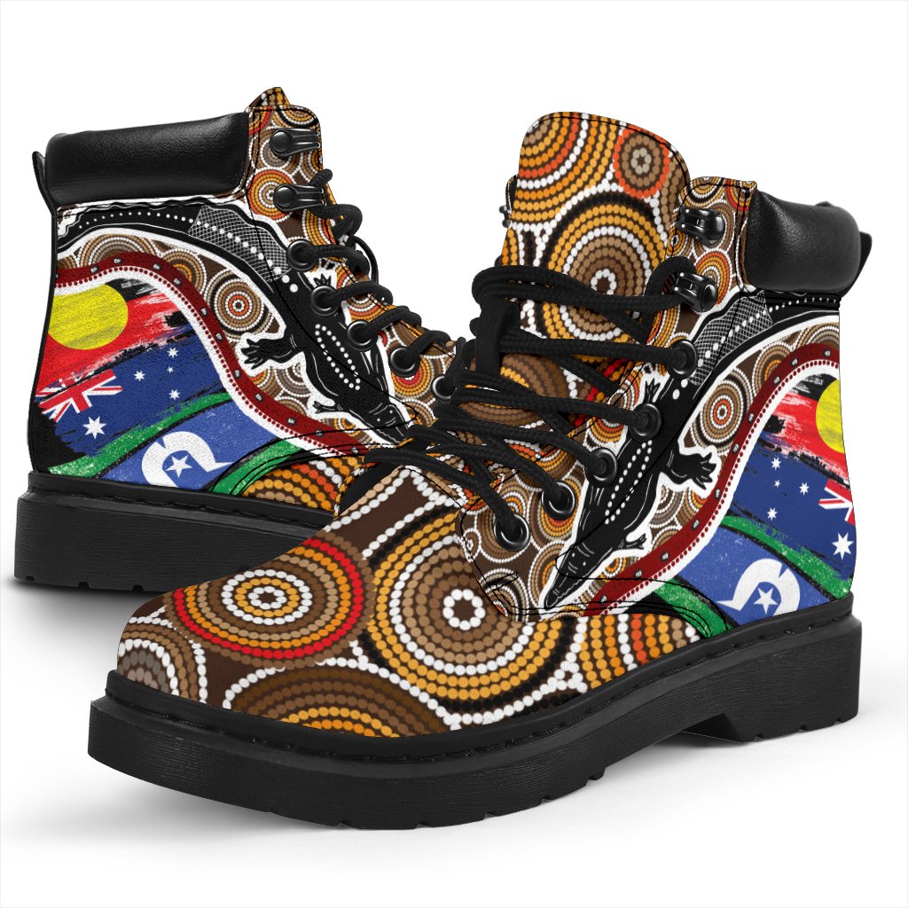 all-season-boots-australian-aboriginal-crocodile-with-naidoc-flags