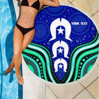 torres-strait-personalised-beach-blanket-torres-strait-symbol-and-aboriginal-patterns