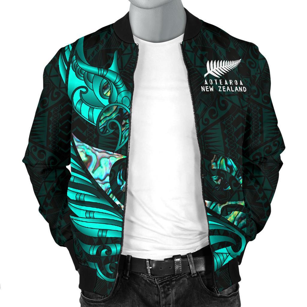 new-zealand-bomber-jacket-for-men-manaia-paua-fern-wing-turquoise