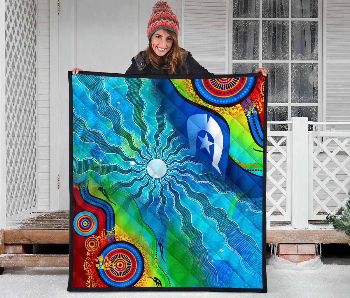 premium-quilt-torres-strait-islanders-flag-with-aboriginal-patterns-quilt