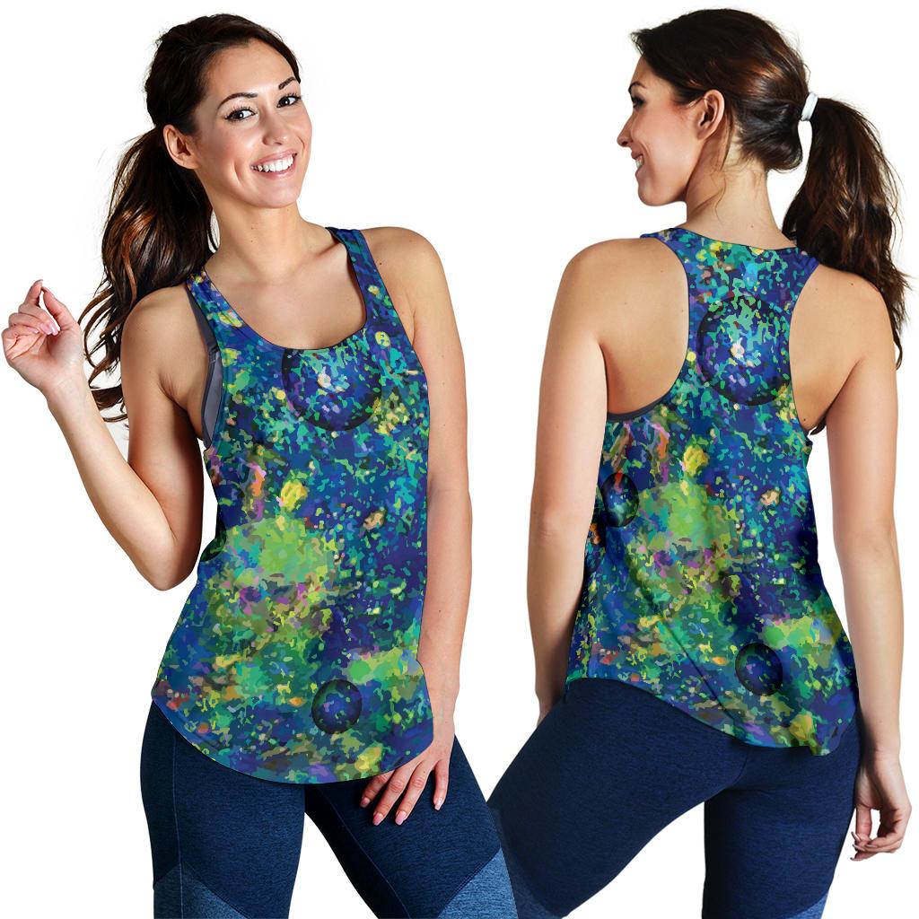 Racerback Tank - Opal Gemstone Top Tank Color Art - Women - Vibe Hoodie