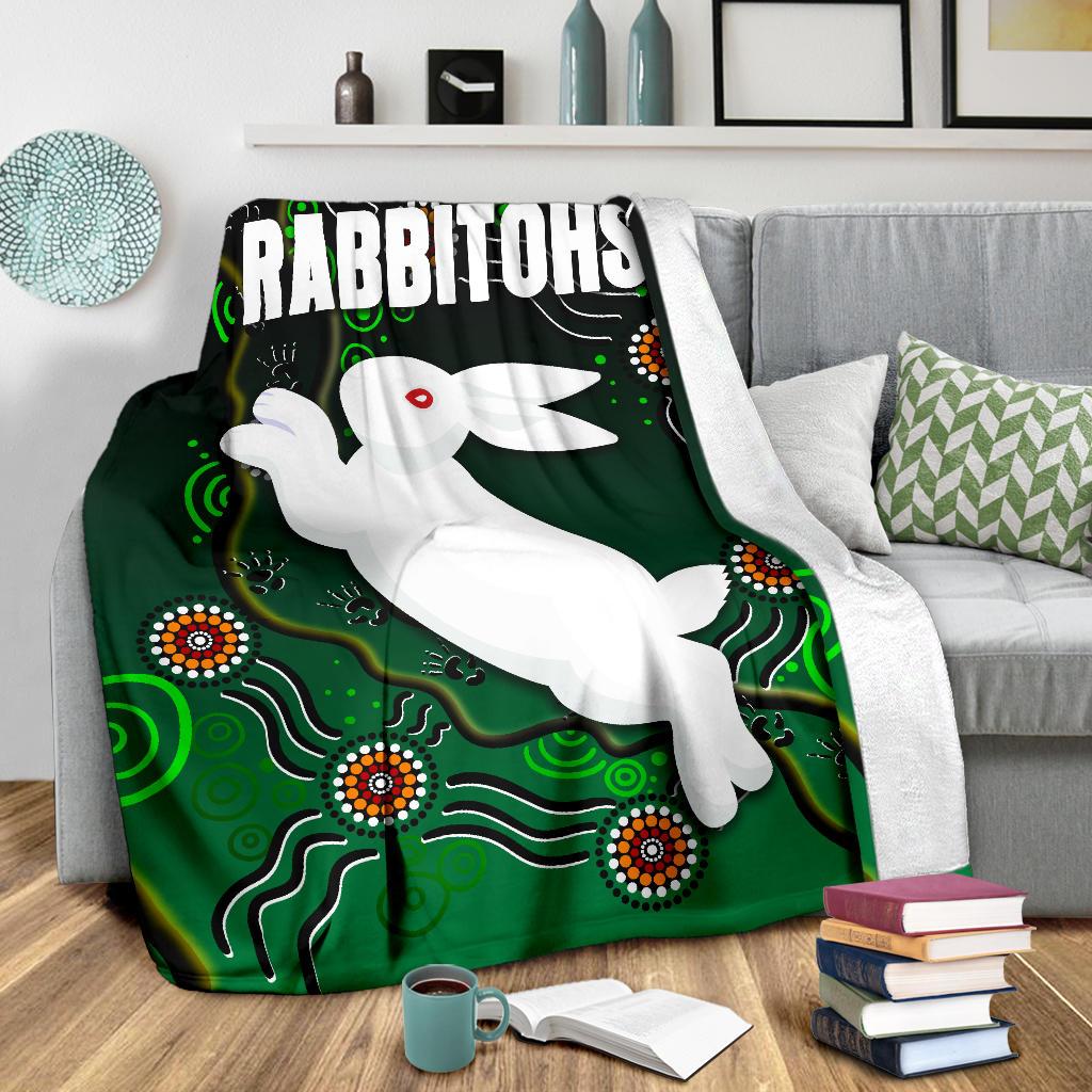 rabbitohs-premium-blanket-simple-indigenous