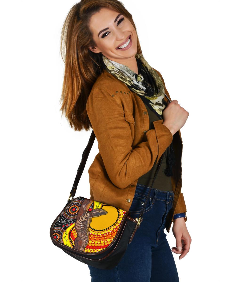 saddle-bag-australian-aboriginal-dot-painting-sun-and-lizard