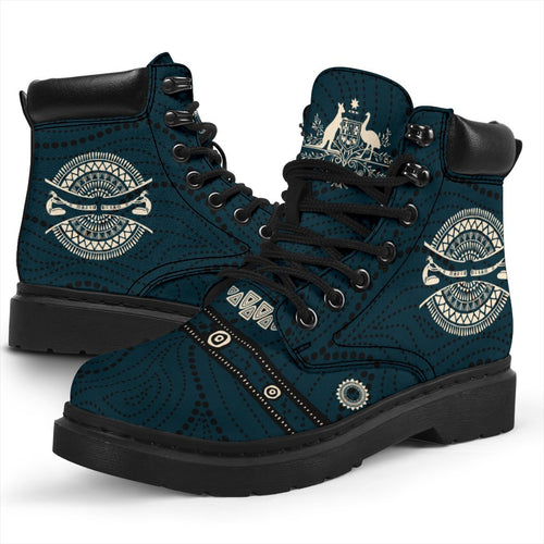 aboriginal-boots-didgeridoo-australian-coat-of-arms-all-season