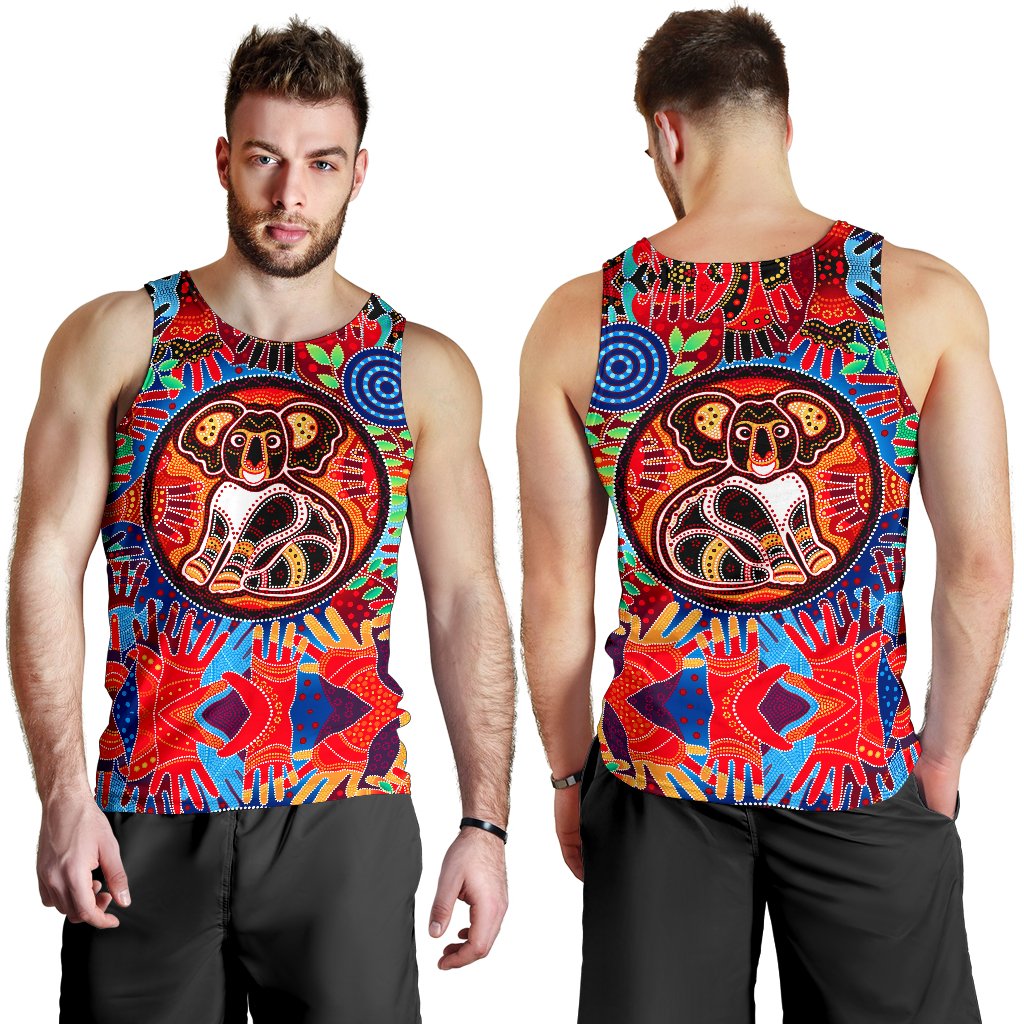 aboriginal-mens-tank-top-koala-and-hand-art-dot-painting-mens-tank