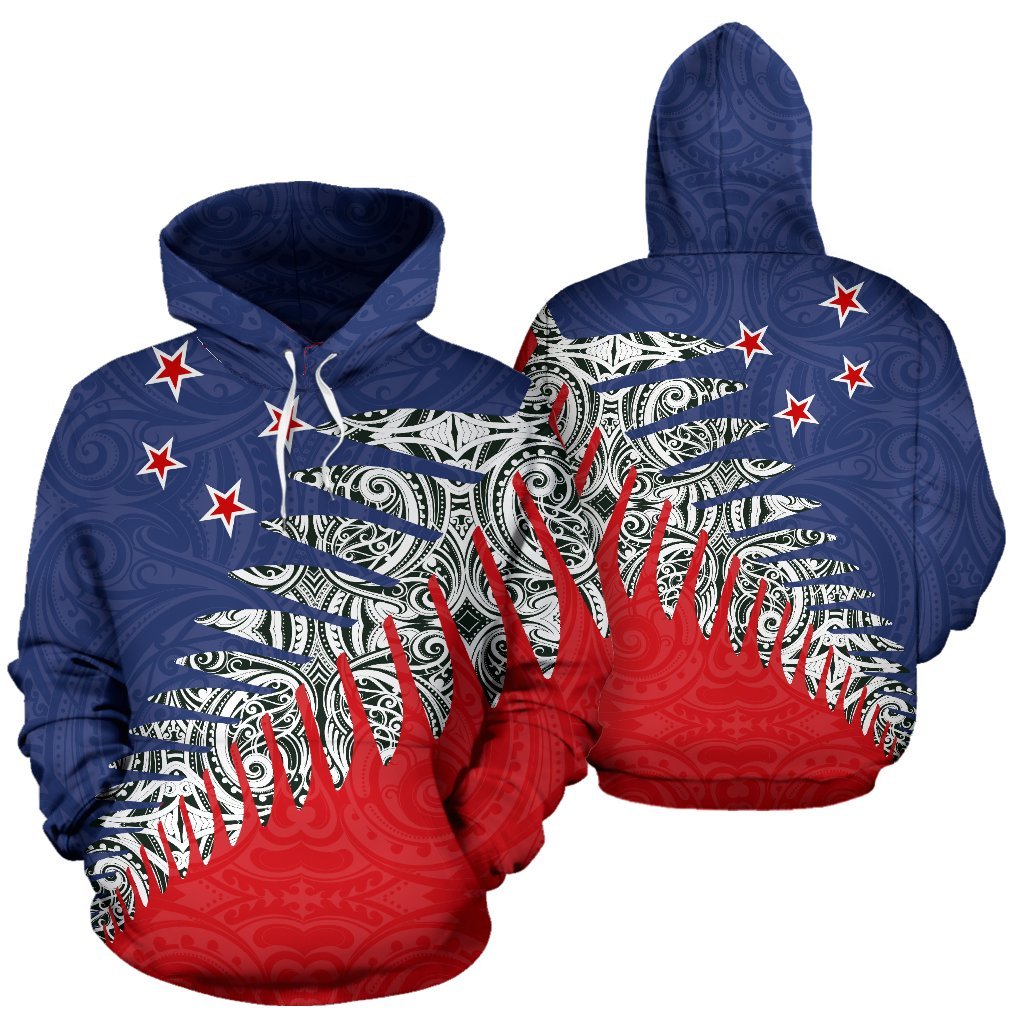 new-zealand-silver-fern-hoodie-red