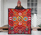 quilts-aboriginal-family-with-dot-painting-art