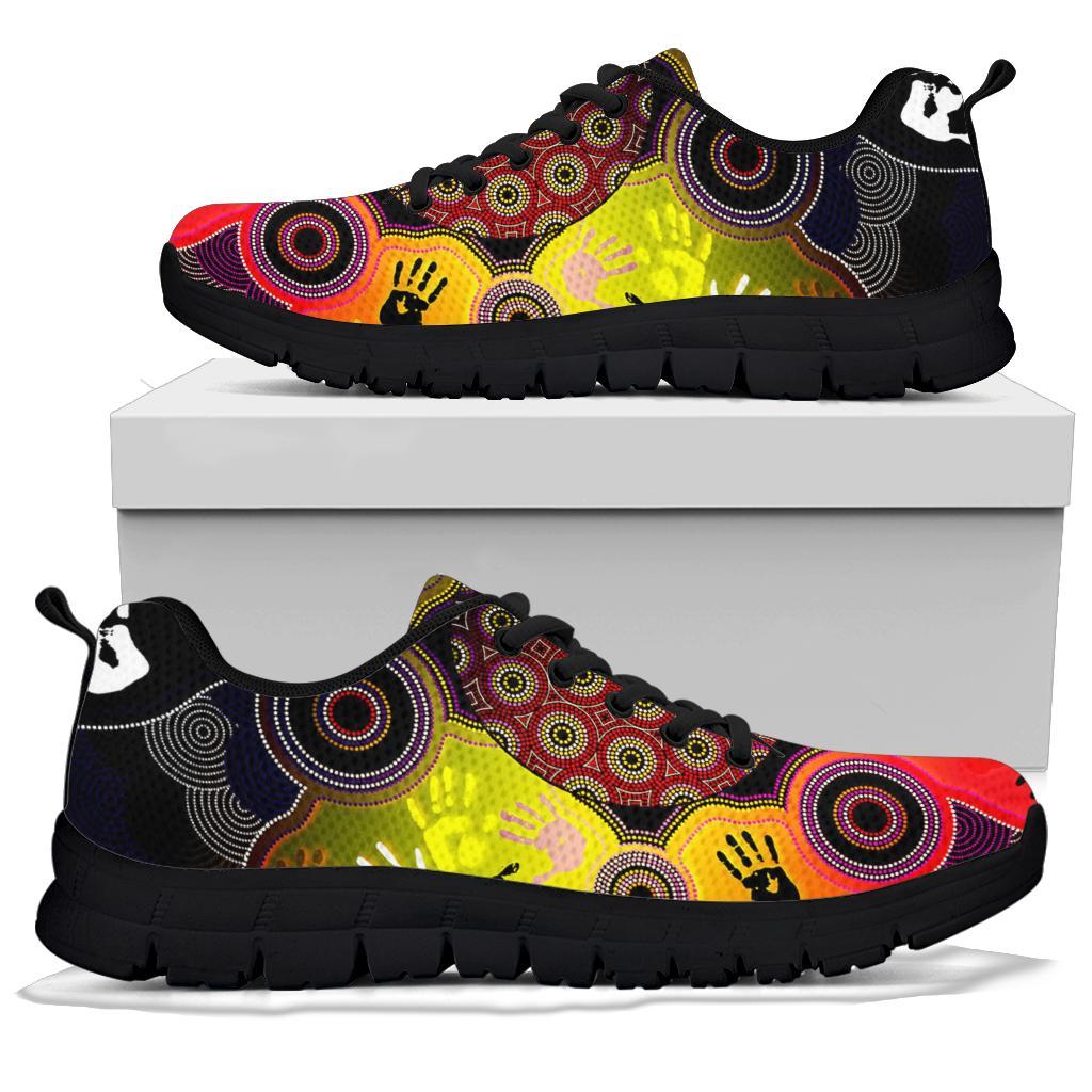 aboriginal-sneakers-indigenous-circle-dot-painting-hand-art