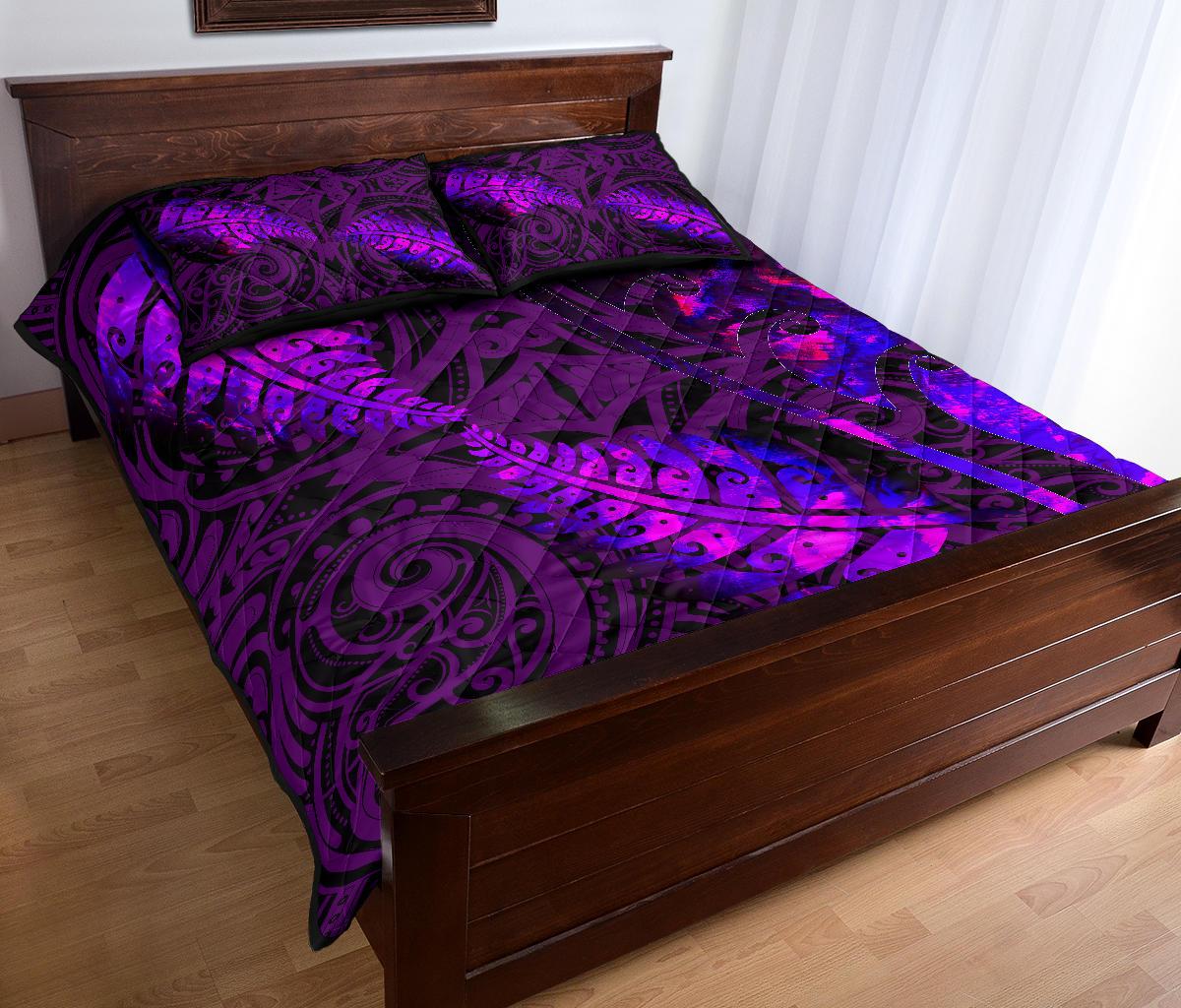 aotearoa-maori-quilt-bed-set-silver-fern-koru-vibes-purple