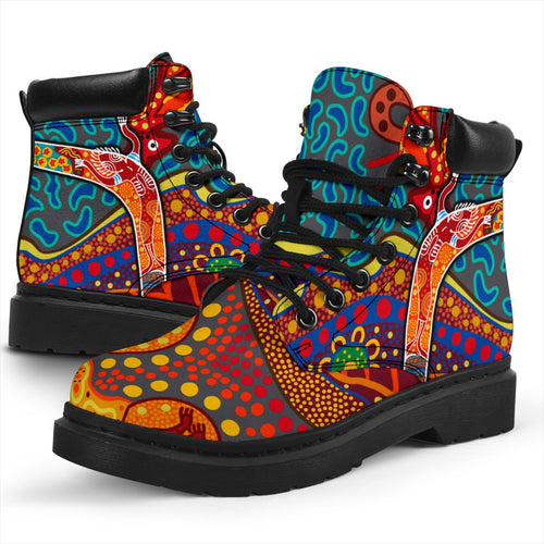 aboriginal-all-season-boots-indigenous-boomerang