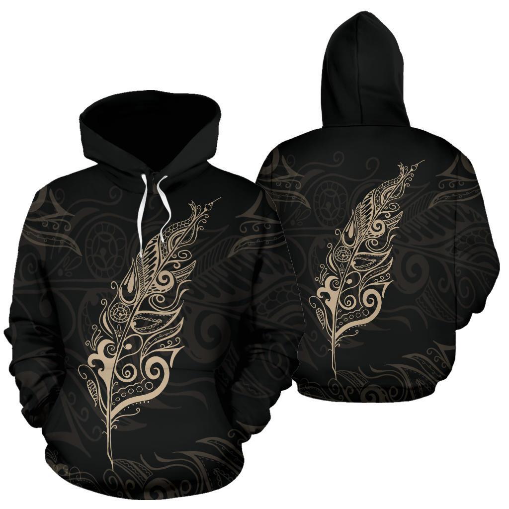 tan-silver-fern-new-zealand-basic-hoodie