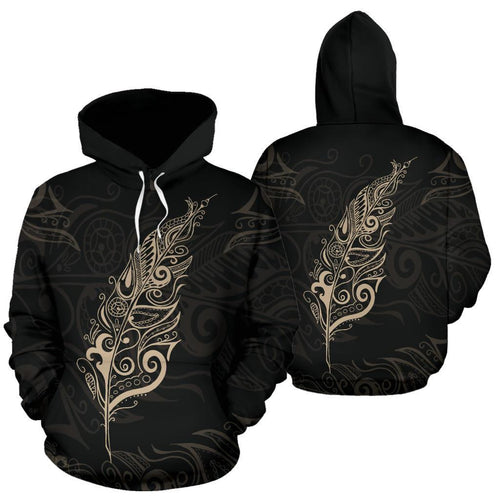 tan-silver-fern-new-zealand-basic-hoodie