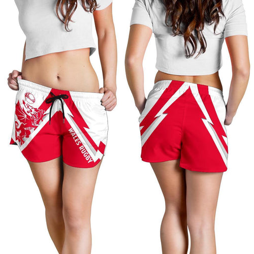 Wales Rugby Women'S Short - Lighting Style - Vibe Hoodie