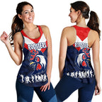 Sydney Women's Racerback Tank Roosters Anzac Style - Vibe Hoodie