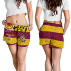Brisbane Broncos Women Shorts Indigenous Country Style No.1 - Vibe Hoodie
