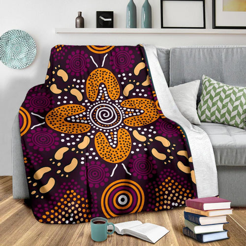 aboriginal-premium-blanket-flowers-dot-panting-art