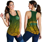 Australia Women'S Racerback Tank, Aboriginal Australian Rugby Tank Top - Vibe Hoodie